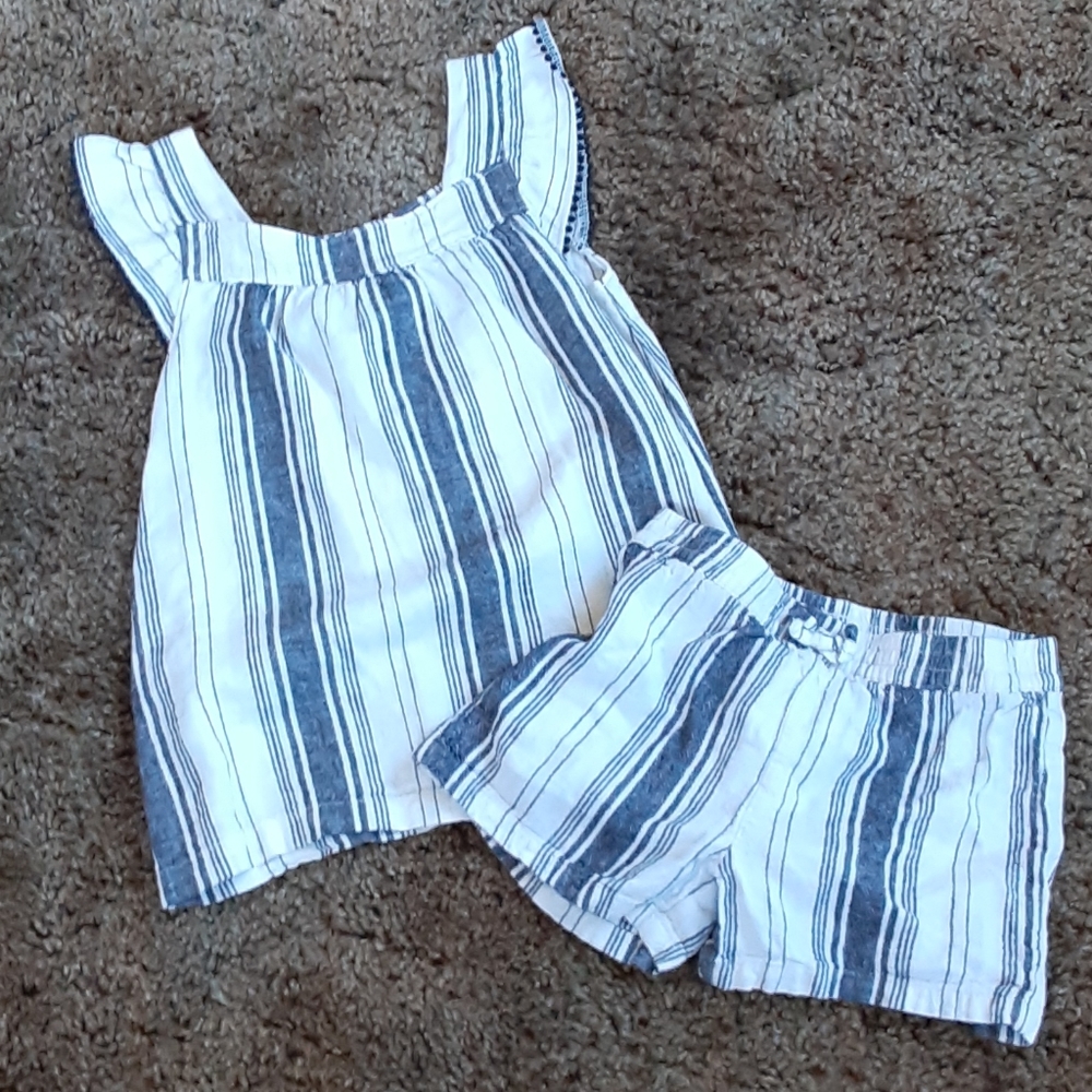 matching shirt and shorts
